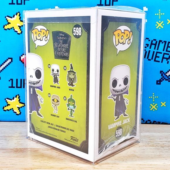 Funko PoP Nightmare Before Christmas Vampire Jack #598 GITD Exclusive + Protecto - Picture 3 of 10